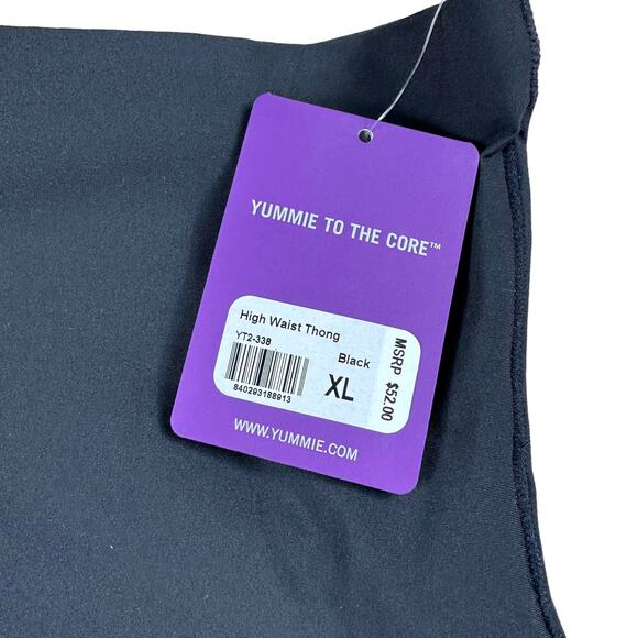YUMMIE Hidden Curves High Waist Thong Shapewear Black Size XL NWT Shaping - Picture 4 of 8